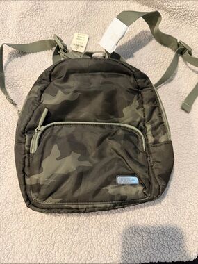 PINK Victoria's Secret Men's Camo Mini Backpack in Olive Green